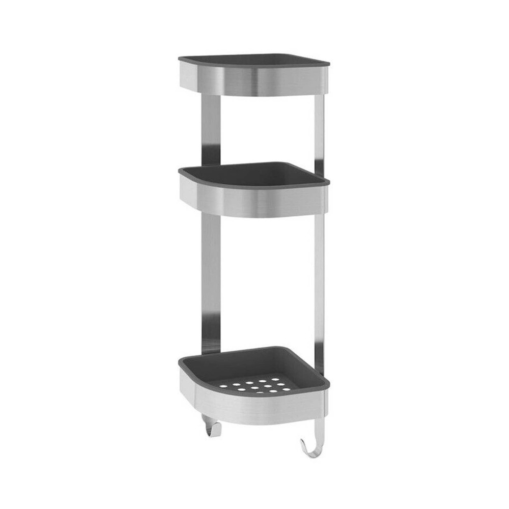 IKEA BROGRUND Corner Wall Shelf Unit,‎ Stainless Steel (304.089.79) NEW
